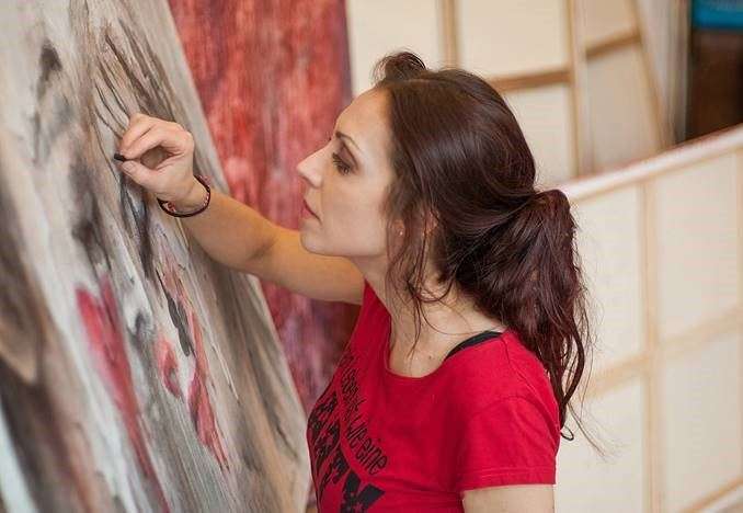 Nadia Kimova in Aktion