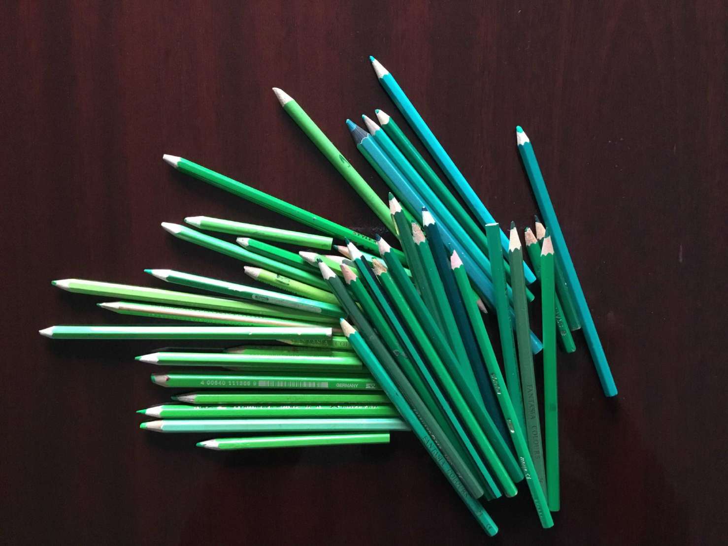  Bunstifte - Farbe - Grün