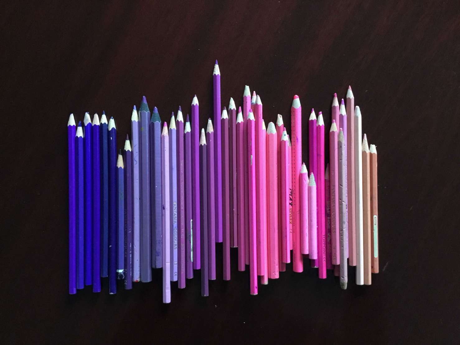  Bunstifte - Farbe - Pink